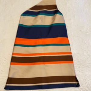 MSGM one shoulder stripe dress